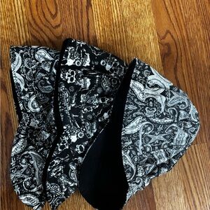 Black and White Paisley/Skull Welding Caps